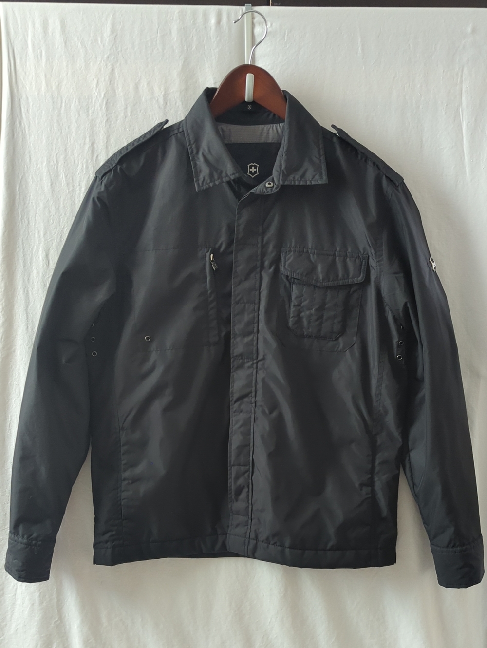 Victorinox Swiss Army Pertex 163 Field Utility Jacket Mens Sz M Black